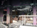 Interior of an old derelict abandoned nightclub