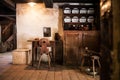 Interior of Old drug store at Ballenberg Open air Museum, Brienz, Switzerland Royalty Free Stock Photo