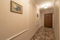 The interior of the old entrance of an apartment house in Moscow Royalty Free Stock Photo