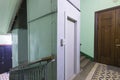 The interior of the old entrance of an apartment house in Moscow Royalty Free Stock Photo