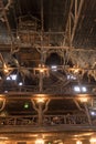 Interior of the Old Faithful Inn Royalty Free Stock Photo