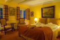 Interior of old fashioned hotel room Royalty Free Stock Photo