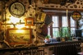 Interior of a old fashioned restaurant coffeehouse