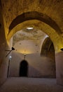 Interior of the old granary and stable of the Heri es-Souani in Meknes, Morocco Royalty Free Stock Photo