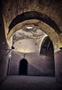 Interior of the old granary and stable of the Heri es-Souani in Meknes, Morocco