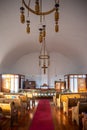 Interior of old prairie church Royalty Free Stock Photo
