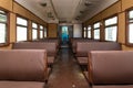 Interior of the old railway passenger car Royalty Free Stock Photo