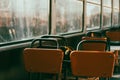 interior of the old railway passenger car Royalty Free Stock Photo
