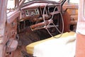 Interior of an Old rusted car