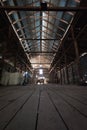 Interior of an old shearing shed on an outback property Royalty Free Stock Photo