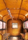 Interior of old train Royalty Free Stock Photo