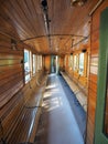 Interior of old train carriage Royalty Free Stock Photo