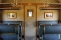 Interior of an old train Royalty Free Stock Photo