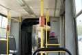 The interior of the old tram. Royalty Free Stock Photo