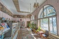 Interior of the old vintage Soviet pharmacy, built in 1975.