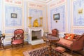 Interior of Olga`s pavilion in Peterhof on Islands, St. Petersbu