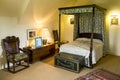 Interior of one of the bedrooms in Crathes Castle near Banchory, Scotland Royalty Free Stock Photo