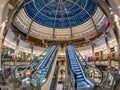 Interior of One Canada shopping mall in London