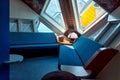 Interior of one of the Cube Houses designed by Piet Blom, Rotter