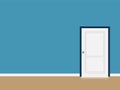 Interior open door with copy space vector Royalty Free Stock Photo