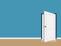 Interior open door with copy space vectorinterior open door with copy space vector Royalty Free Stock Photo