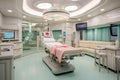 Interior of operating room in modern clinic