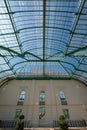 Interior of the Orangery at the Royal Greenhouses at Laeken, Brussels, Belgium. Royalty Free Stock Photo