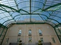 Interior of the Orangery at the Royal Greenhouses at Laeken, Brussels, Belgium. Royalty Free Stock Photo