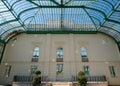 Interior of the Orangery at the Royal Greenhouses at Laeken, Brussels, Belgium. Royalty Free Stock Photo