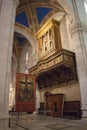 Interior, organ of Lucca Cathedral. Cattedrale di San Martino. Tuscany. Italy. Royalty Free Stock Photo