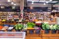 Interior of an organic food store