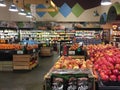 Interior organic produce for sale at store