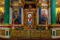 Interior of the orthodox cathedral Royalty Free Stock Photo