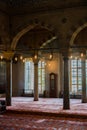 Interior of Mosque with a huge pillars and arches