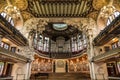 Interior of Palace of Catalan music in Barcelona, Catalonia