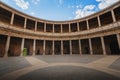 Interior of Palace of Charles V at Alhambra - Granada, Andalusia, Spain Royalty Free Stock Photo