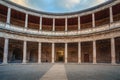 Interior of Palace of Charles V at Alhambra - Granada, Andalusia, Spain Royalty Free Stock Photo