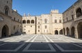 Interior of The Palace of the Grand Master of the Knights of Rhodes on a Sunny Day Royalty Free Stock Photo