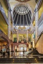 Interior of the Palacio de Bellas Artes which was planned by Federico Mariscal with the Art Deco style.