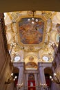 Interior of The Palacio Real de Madrid Royal Palace is the ceremonial residence of the royal Royalty Free Stock Photo