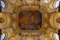 Interior of The Palacio Real de Madrid Royal Palace is the ceremonial residence of the royal Royalty Free Stock Photo