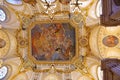 Interior of The Palacio Real de Madrid Royal Palace is the ceremonial residence of the royal Royalty Free Stock Photo