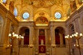 Interior of The Palacio Real de Madrid Royal Palace is the ceremonial residence of the royal Royalty Free Stock Photo