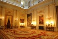 Interior of The Palacio Real de Madrid Royal Palace is the ceremonial residence of the royal Royalty Free Stock Photo