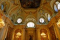 Interior of The Palacio Real de Madrid Royal Palace is the ceremonial residence of the royal Royalty Free Stock Photo