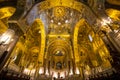 Interior of the Palatine Chapel, Palermo, Italy Royalty Free Stock Photo