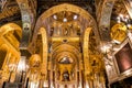 Interior of Palatine Chapel of the Royal Palace in Palermo Royalty Free Stock Photo