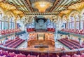 Interior of Palau de la Musica Catalana, Barcelona, Catalonia, S Royalty Free Stock Photo