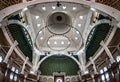 Interior of Palembang Great Mosque, The biggest mosque in Palembang, South Sumatra Indonesia