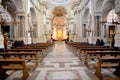 Interior of Palermo Cathedral, Sicily Royalty Free Stock Photo